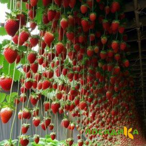 Клубника ампельная Анастасия купить по цене от 370р. в интернет-магазине «Посадика» с доставкой почтой в в Зеленогорске и по всей России – [изображение №1].
